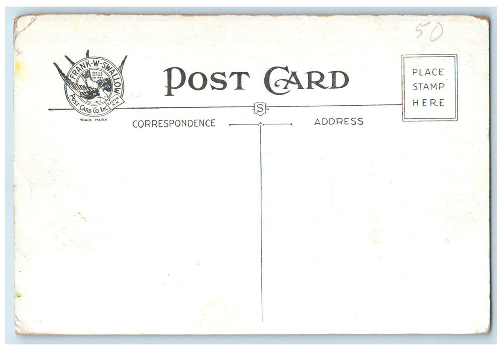 c1920's Bruggeman's Point Pleasant Lake Voew Elkins New Hampshire NH Postcard