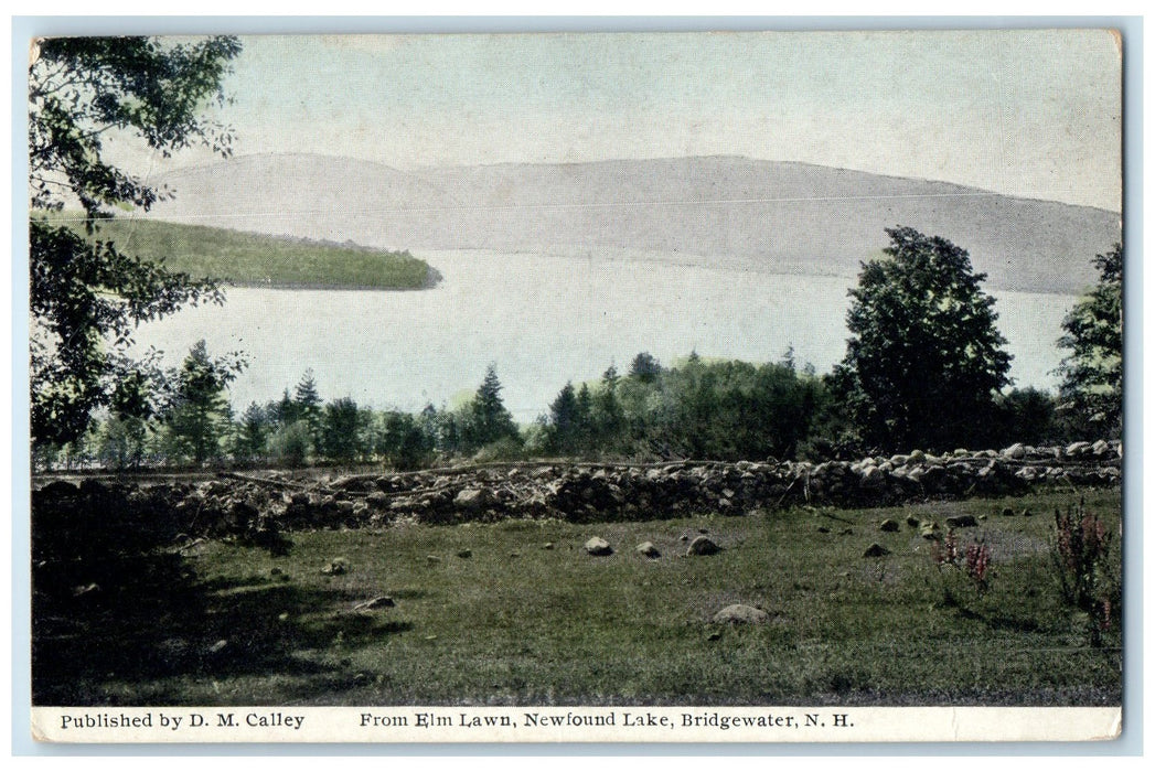 c1920 From Elm Lawn Newfound Lake Mountain Bridgewater New Hampshire NH Postcard