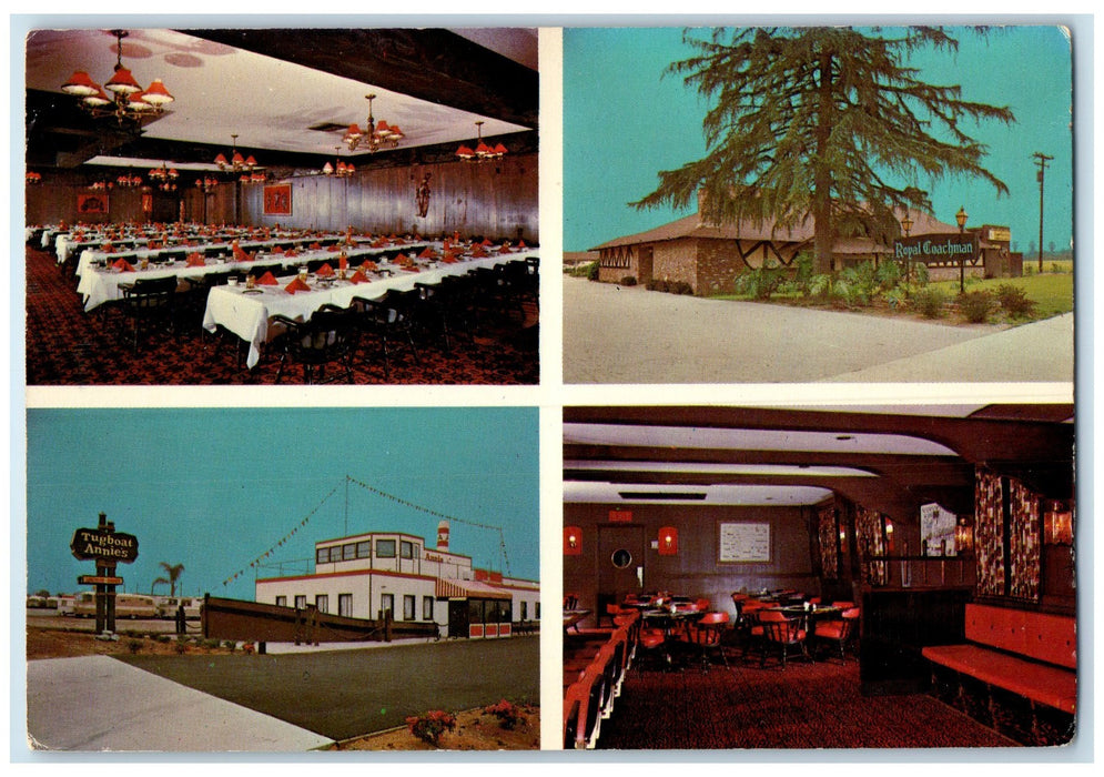 c1960s Royal Coachman And Tugboat Annie's Covina California CA Unposted Postcard
