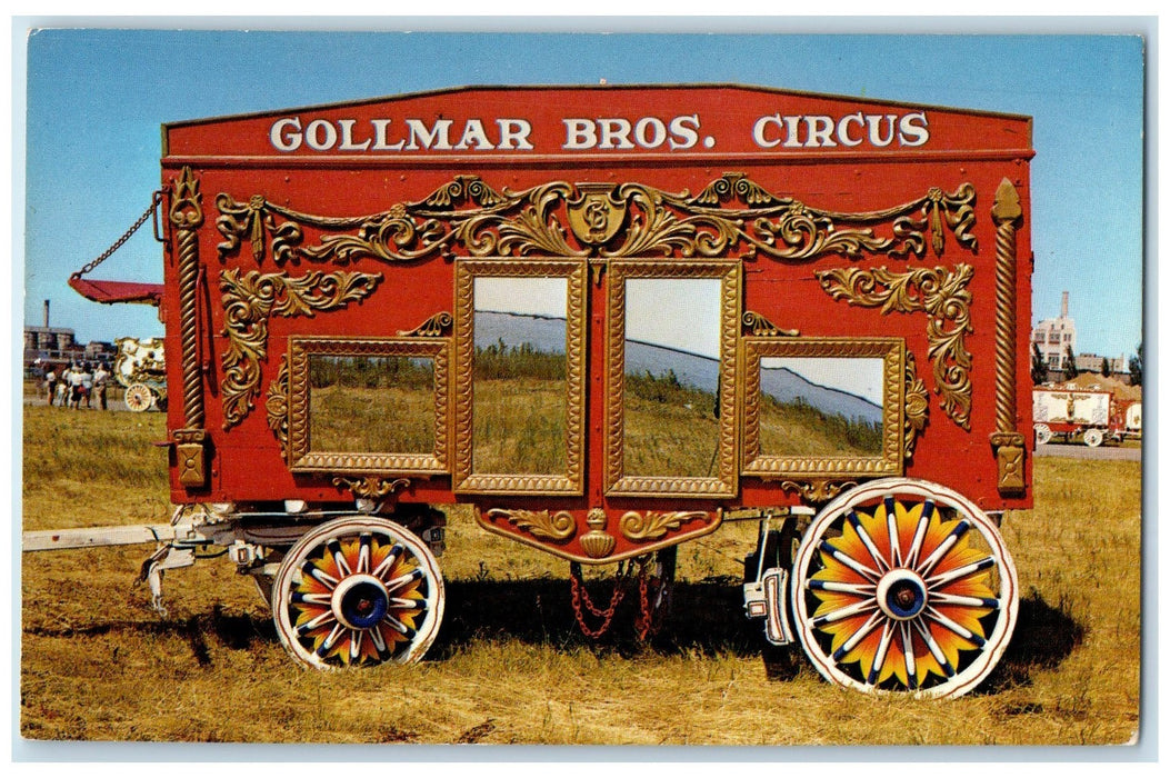 c1950's Gollmar Bros. Circus Wagon World Museum Baraboo Wisconsin WI Postcard