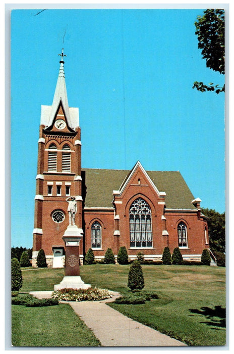 c1960's Swiss United Church Of Christ New Glarus Wisconsin WI Unposted Postcard