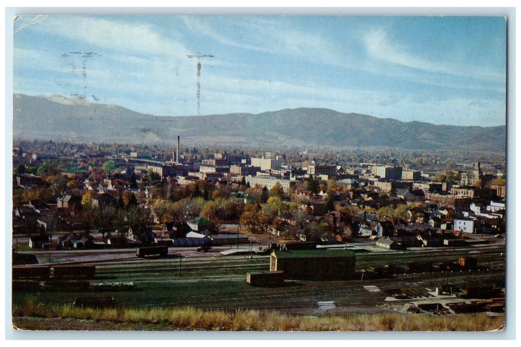 1959 Gateway To Western Montana View Missoula Montana MT Posted Vintage Postcard