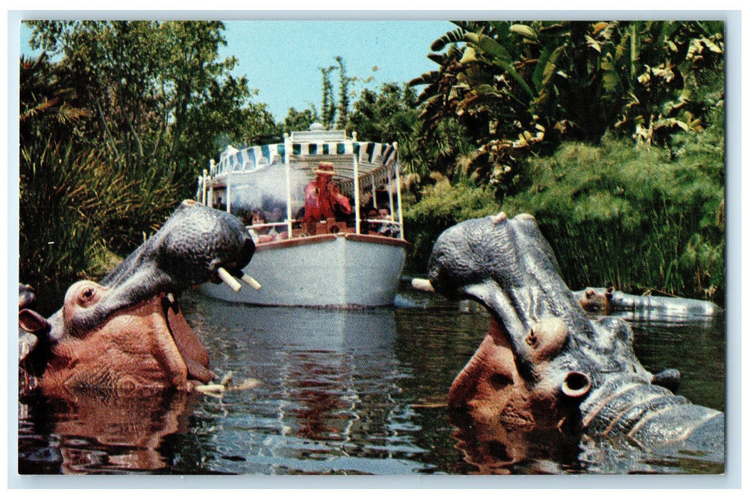 1980 Jungle Cruise Disneyland Adventureland Anaheim California CA Boat Postcard