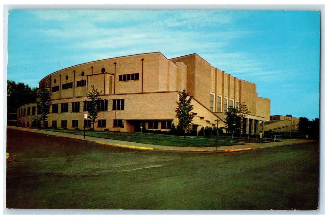 1958 Coliseum University Of Kentucky Wild Cat Basket Ball Lexington KY Postcard