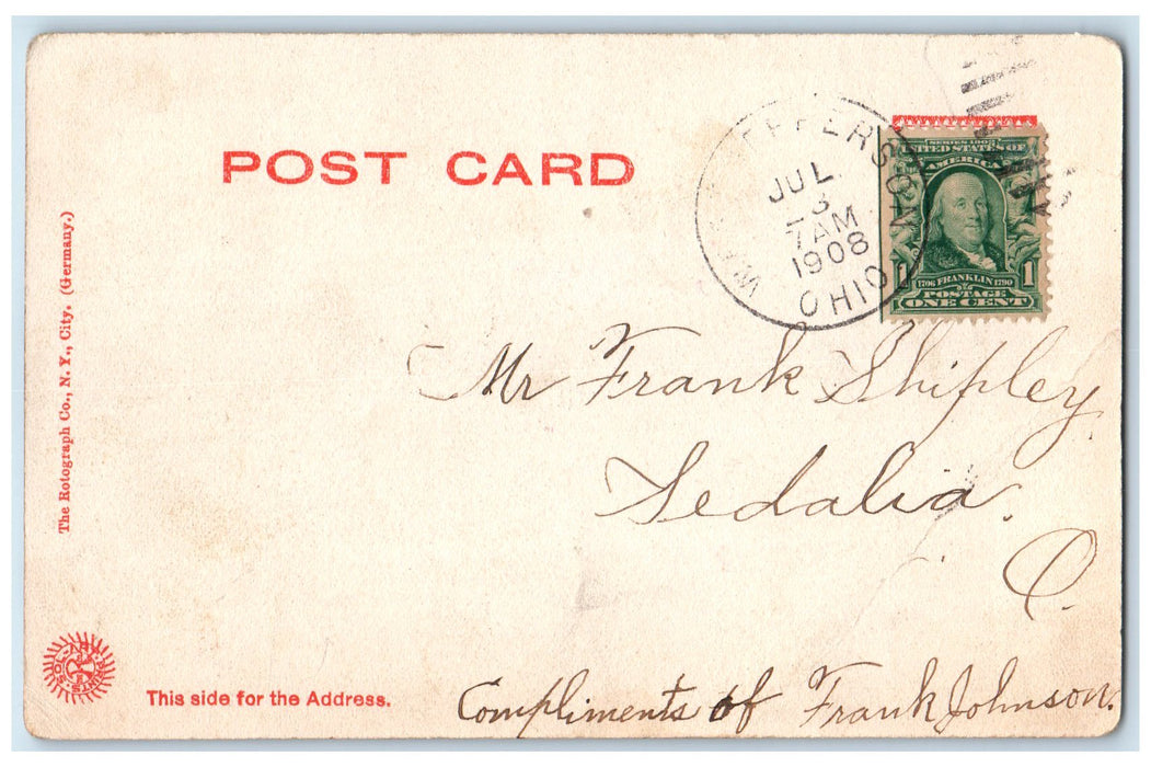 1908 Boat House Lincoln Park Boat Chicago Illinois IL Posted Vintage Postcard