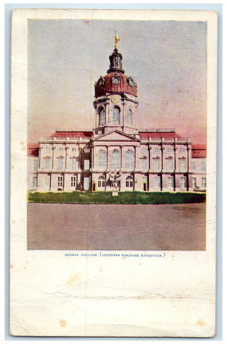 c1905's German Pavilion Louisiana Purchase Exposition View St. Louis LA Postcard