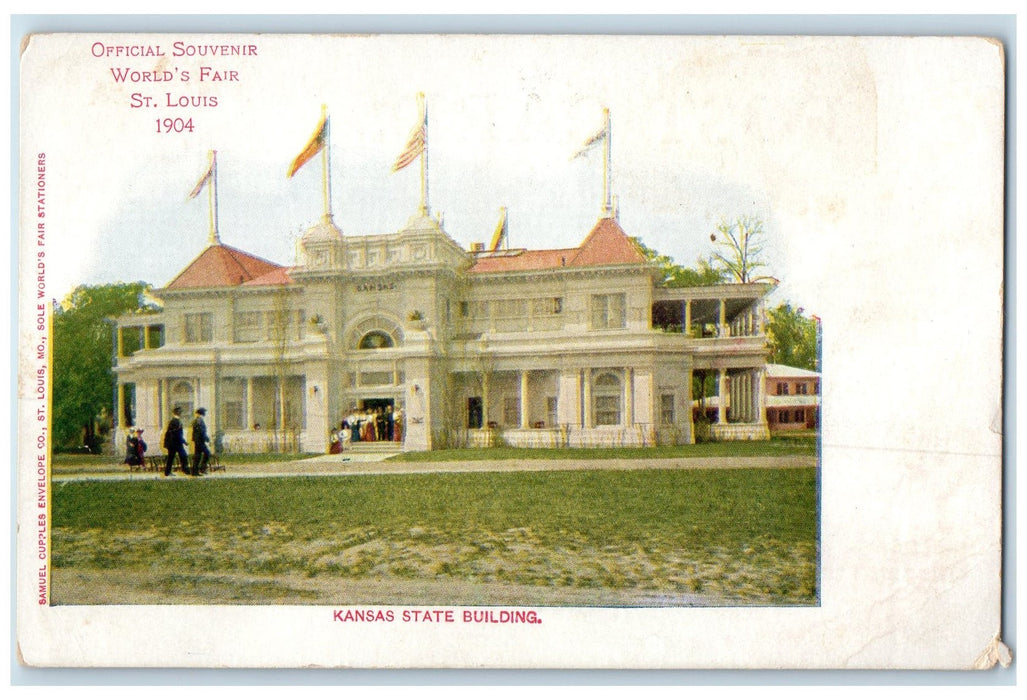 c1905s Kansas State Building Official Souvenir World's Fair St Louis MO Postcard
