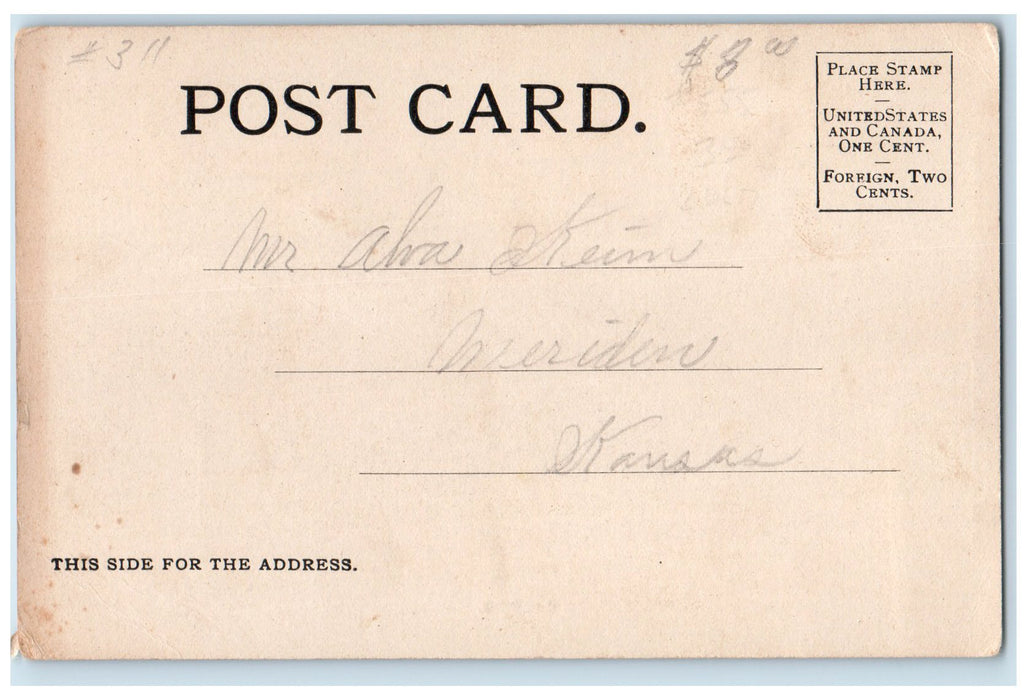 c1905s Kansas State Building Official Souvenir World's Fair St Louis MO Postcard