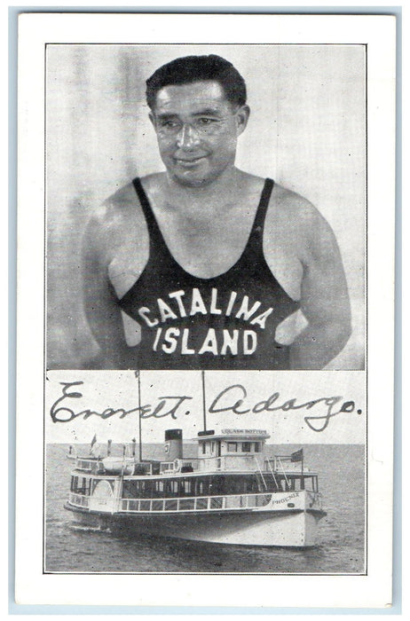 c1960s Everett Adargo The Deep Sea Diver Catalina Island California CA Postcard
