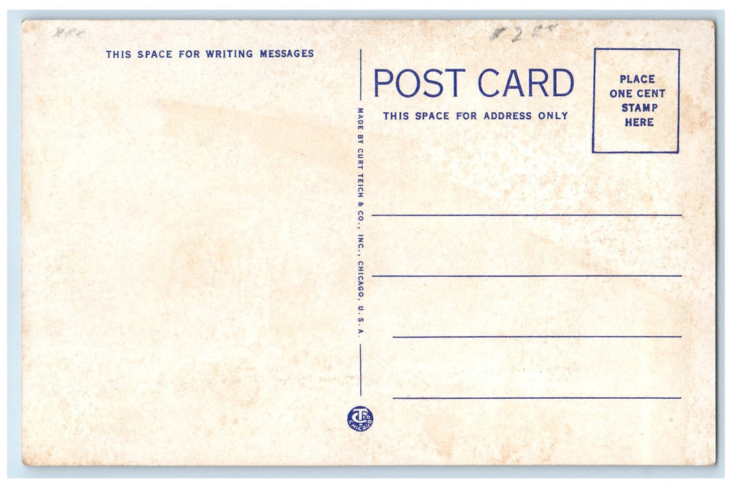 c1940's Masonic Temple Exterior Roadside Hastings Nebraska NE Unposted Postcard