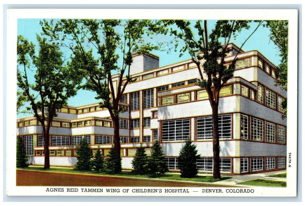 c1920 Agnes Reid Tammen Wings Of Children's Hospital Denver Colorado CO Postcard