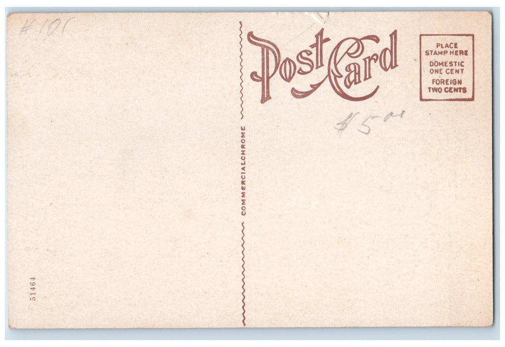 c1920's St. Joseph Hospital Building Classic Car Concordia Kansas KS Postcard