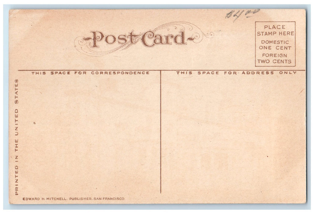 c1910's St. Alphonsus Hospital Building Tower Pathways Boise Idaho ID Postcard