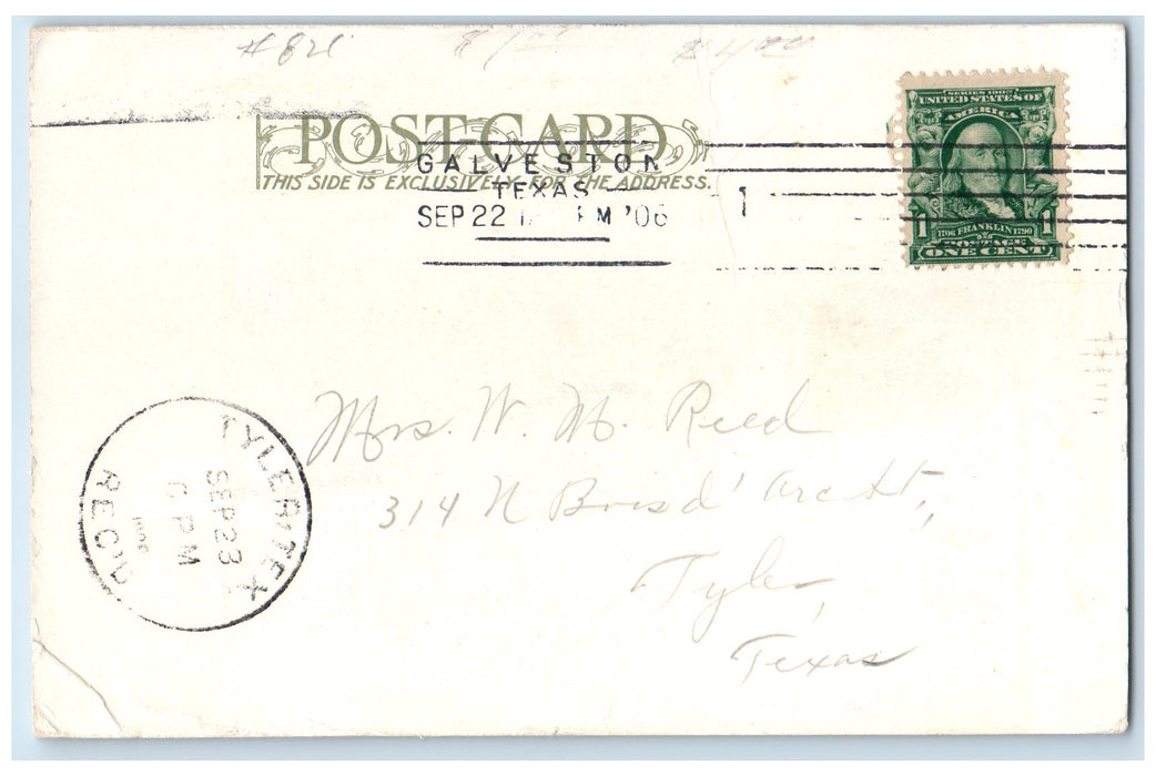 1906 Shipping Cotton Seed Meal Workers Loading On The Ship Galveston TX Postcard