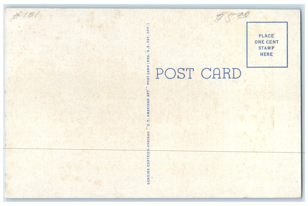 c1940's Garfield County Court House Exterior Enid Oklahoma OK Unposted Postcard