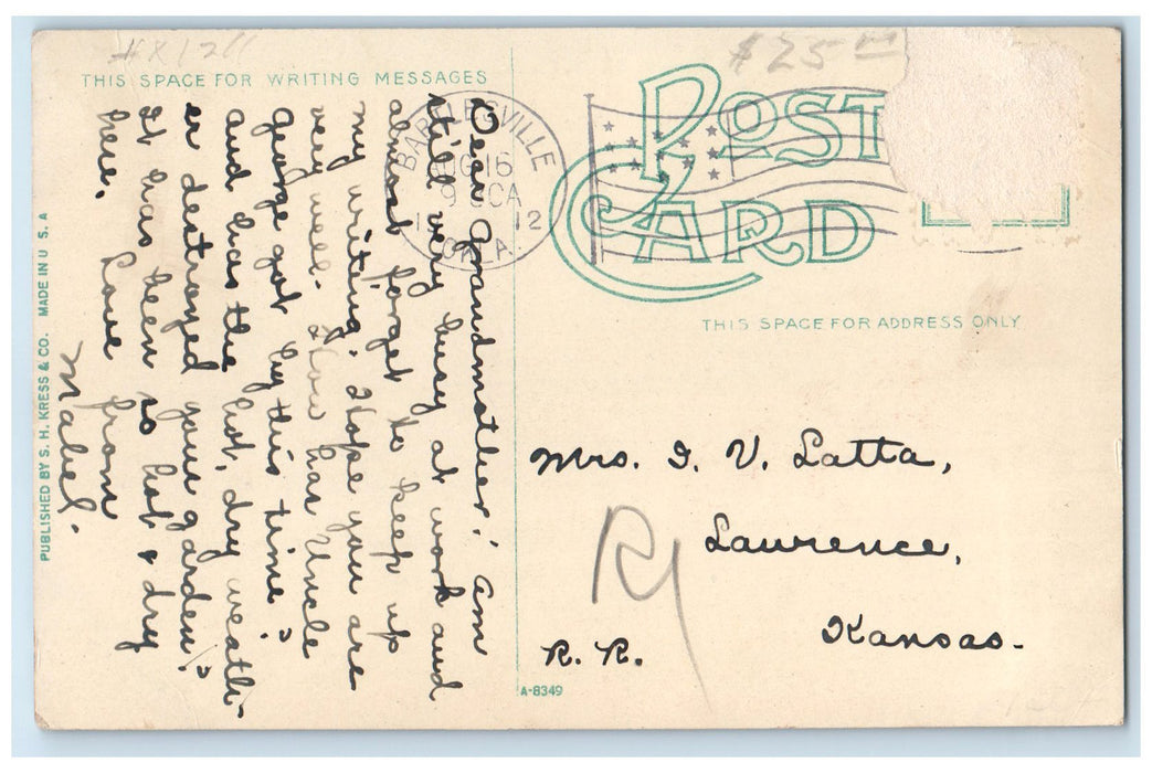 1912 Ponca Indians Honeymoon 101 Ranch Bliss Oklahoma OK Tent & Horses Postcard