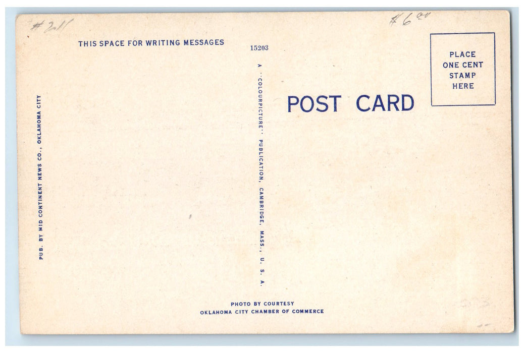 c1940's The Famous Kiltie Band At Civic Center Oklahoma City OK Drums Postcard