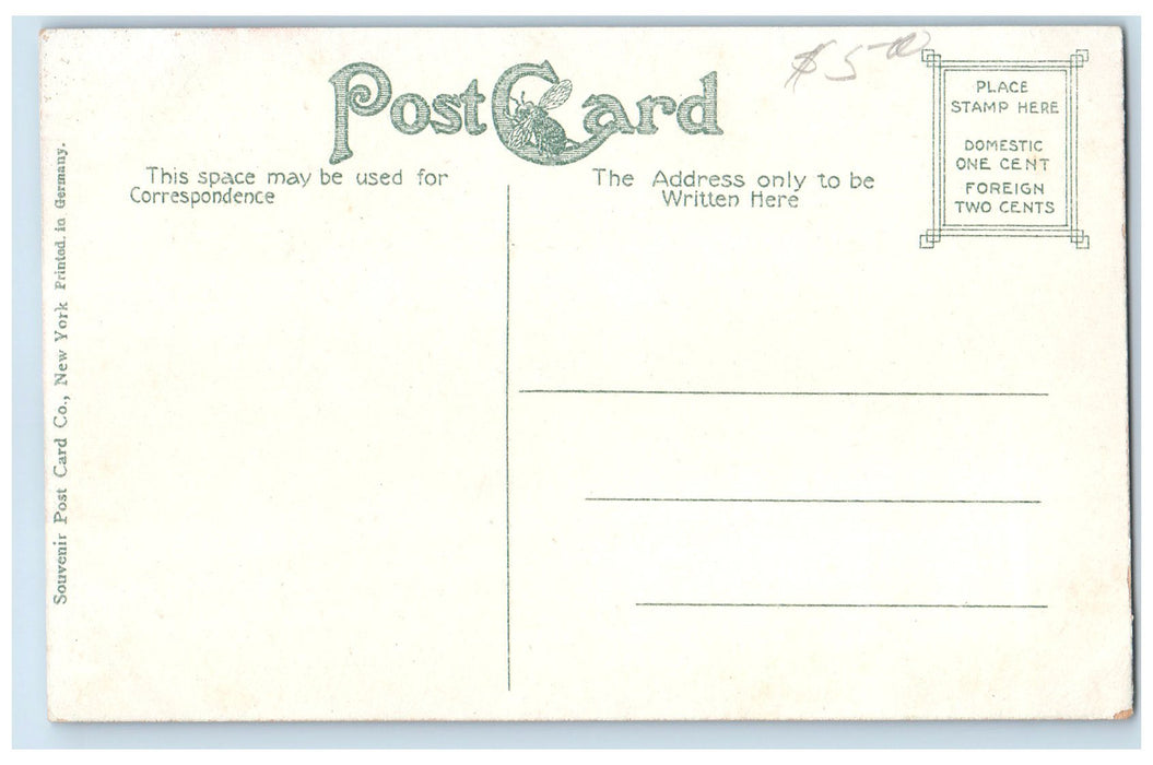 c1910's Robinson Street Looking North Shops Oklahoma City Oklahoma OK Postcard