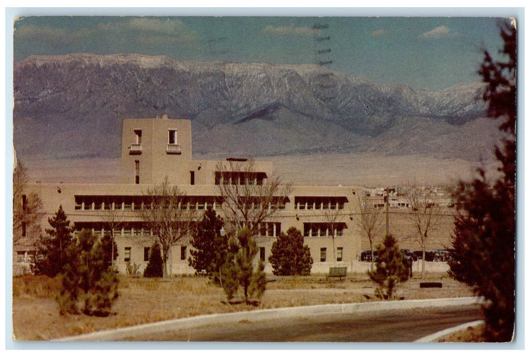 1955 Vista Of Lovelace Clinic Sandia Mountain Albuquerque New Mexico NM Postcard