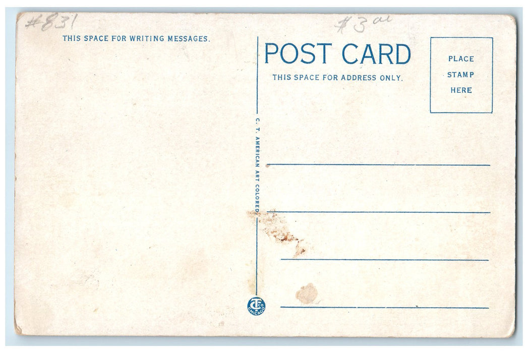 c1940's Residence Of E.W. Marland Scene Ponca City Oklahoma OK Unposted Postcard