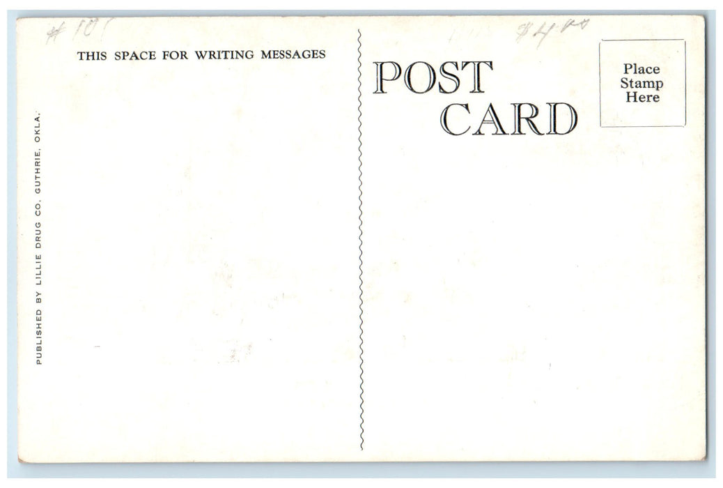 c1940's Cathedral Of The Ancient & Scottish Rite Freemasonry Guthrie OK Postcard