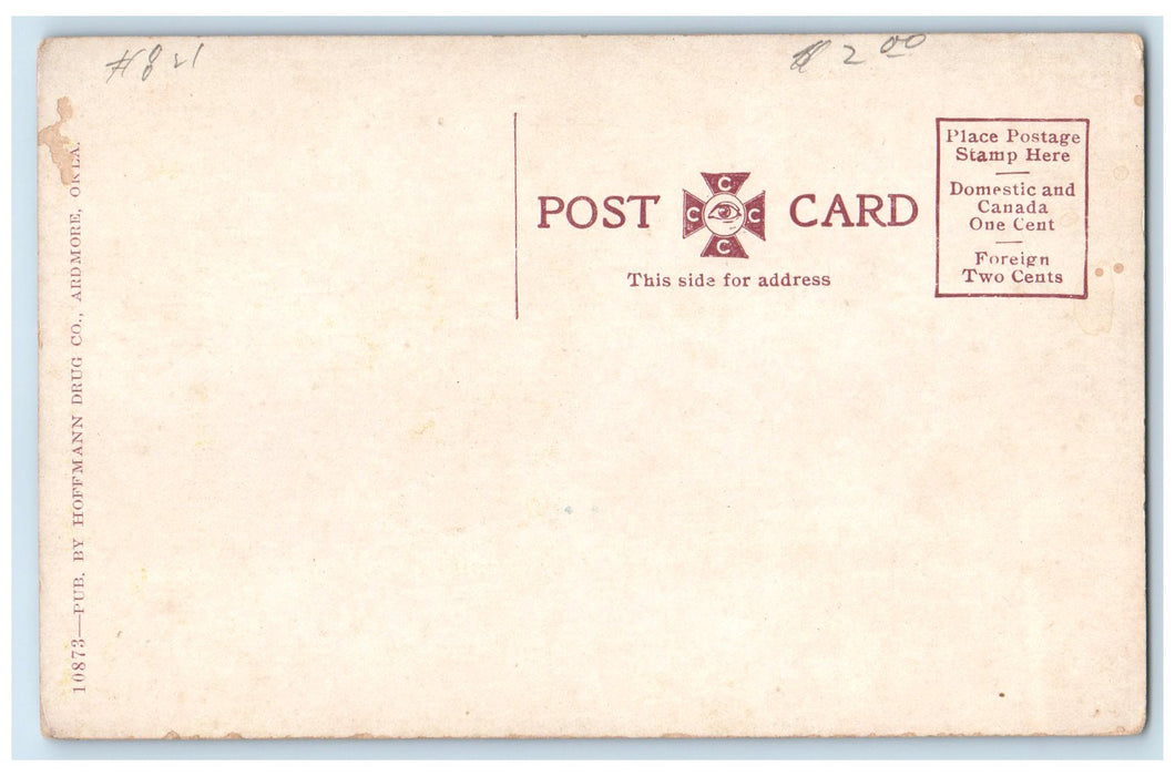 c1910s A Scene In Canyon Santa Fe Railroad Ardmore Oklahoma OK Unposted Postcard