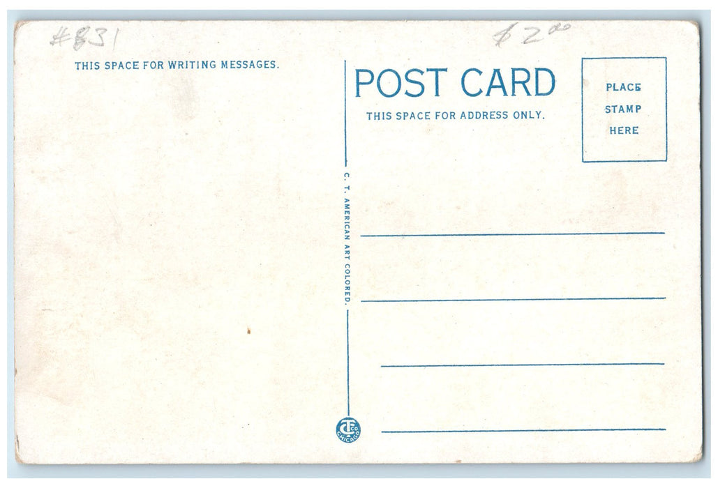 c1940s Marland Office Building Exterior Ponca City Oklahoma OK Unposted Postcard