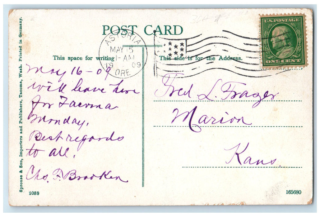1909 Toothpicks Big Logs 30 In. 70 Ft, Long Workers Railroad Oregon OR Postcard