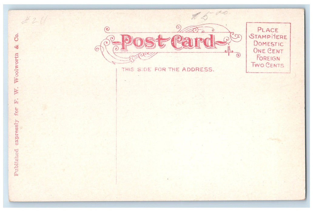 c1910 Quaker Oats Plant Railroad Smokestacks Dirt Road Akron Oregon OR Postcard