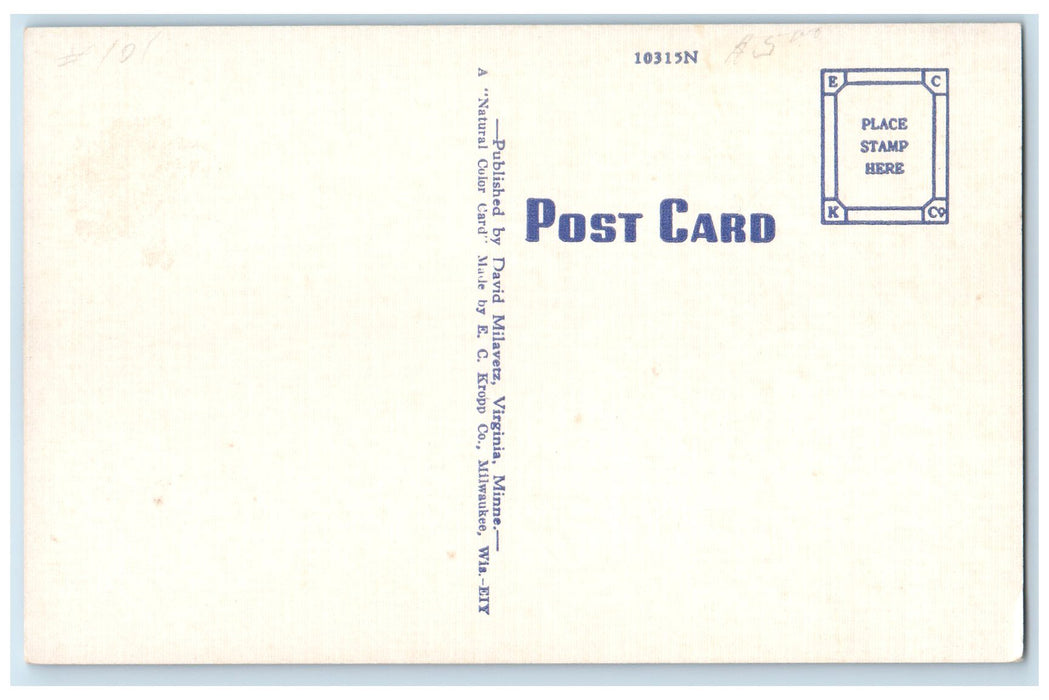 c1940's Stripping Operations Showing Electric Shovel Scene Arrowhead MN Postcard
