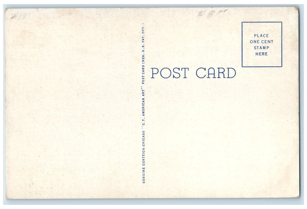 c1940's Bird's Eye View Lead And Zinc Mills Miami Oklahoma OK Unposted Postcard