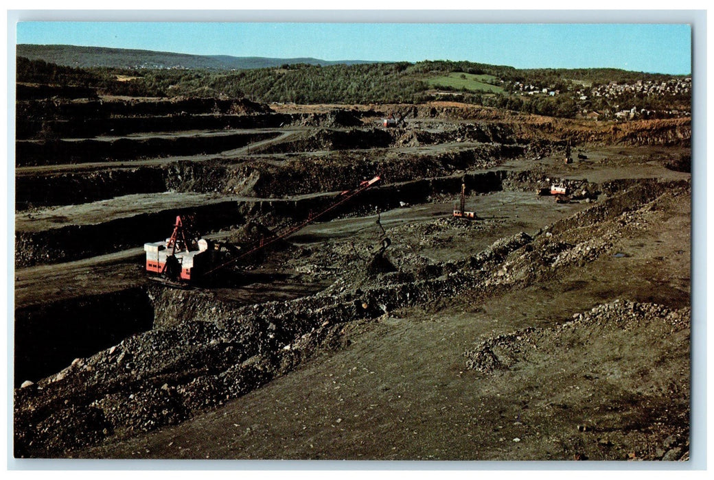 c1960's Surface Mining For Hard Coal Anthracite Region Pennsylvania PA Postcard