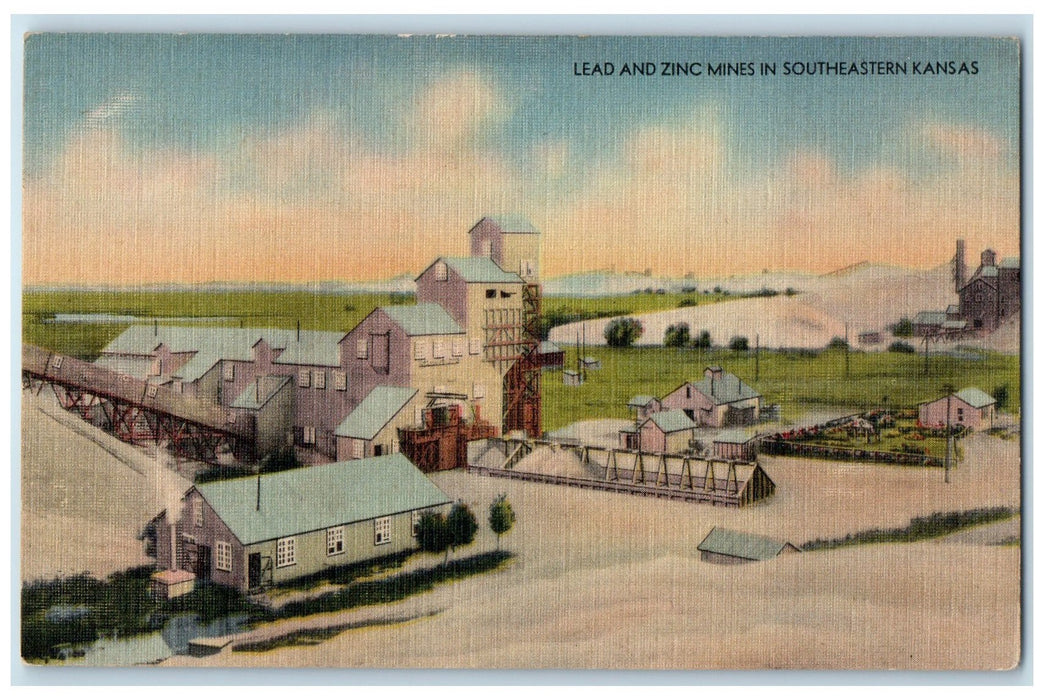 c1940s Lead And Zinc Mines Produce Millions Ore Southeastern Kansas KS Postcard