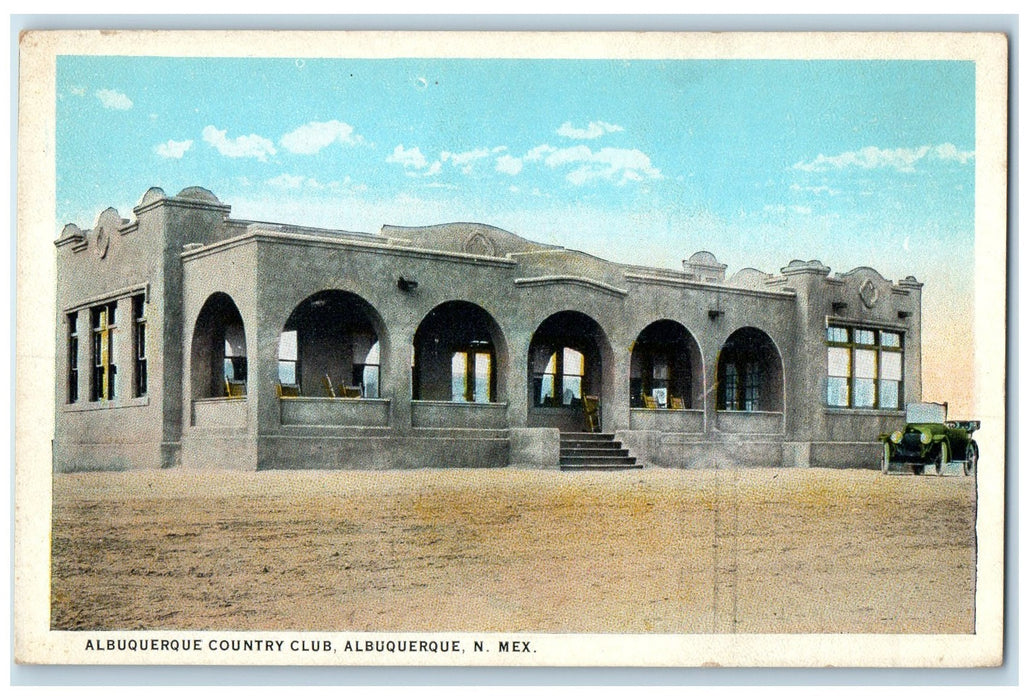 c1940's Albuquerque Country Club Exterior Albuquerque New Mexico NM Postcard
