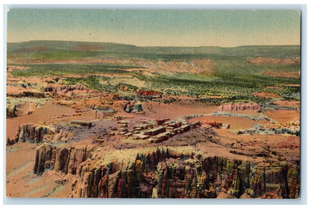 c1960's Air View Of Acoma Indian Village Laguna New Mexico NM Unposted Postcard