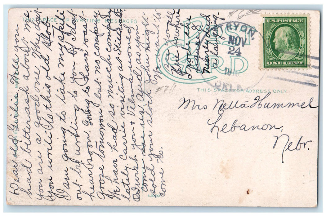 1910 The Carousal State Fair Grounds Roller Coaster Oklahoma City OK Postcard