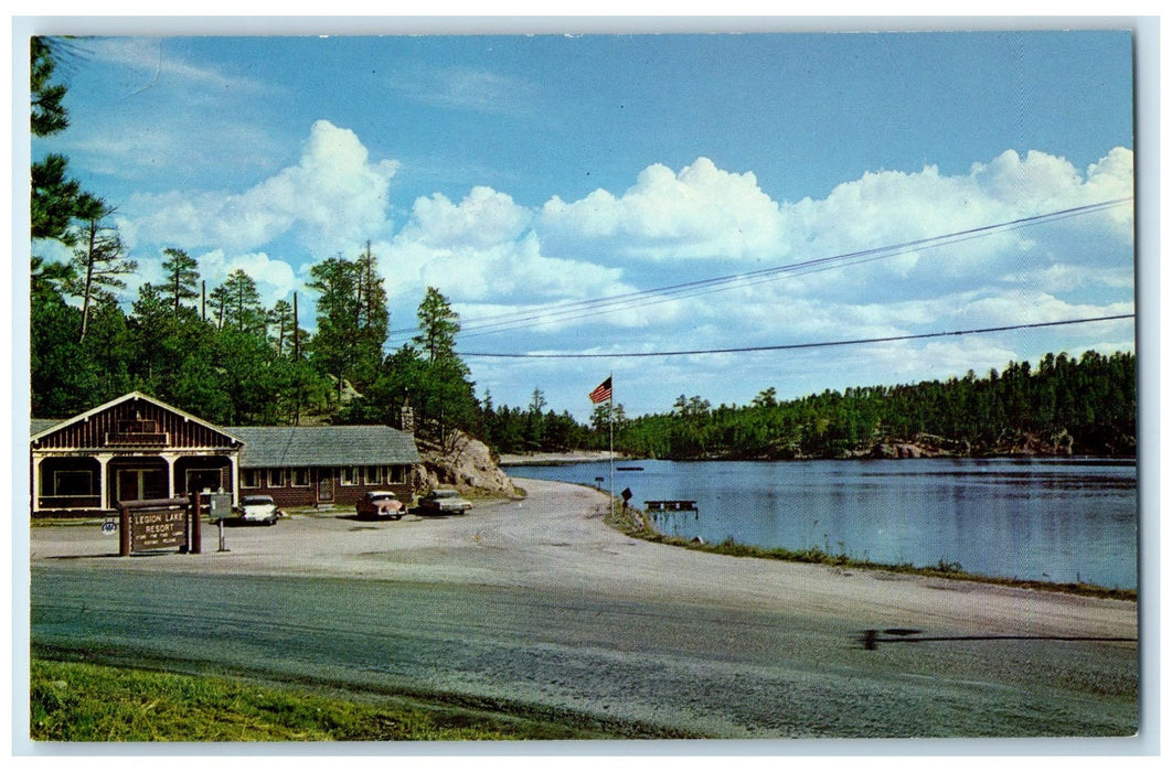 c1960's Legion Lake Resort Custer State Park Black Hills SD Unposted Postcard