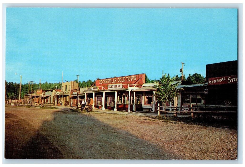 c1960's Rockerville Gold Town Restaurant Rockerville South Dakota SD Postcard