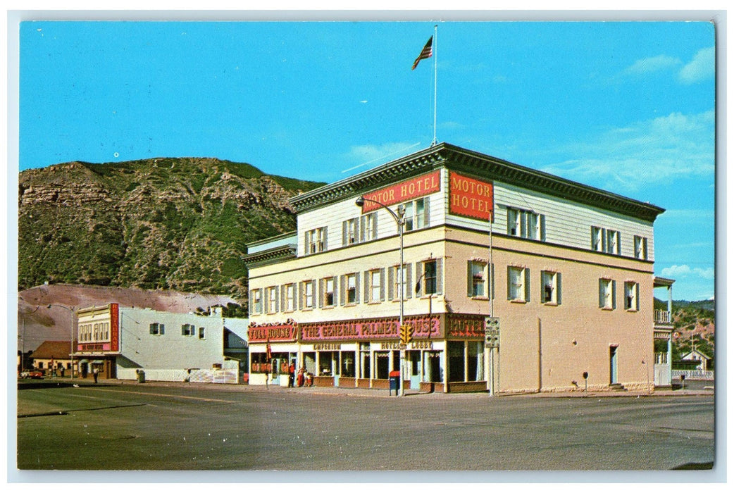 c1950's The General Palmer House Motel & Restaurant Durango Colorado CO Postcard