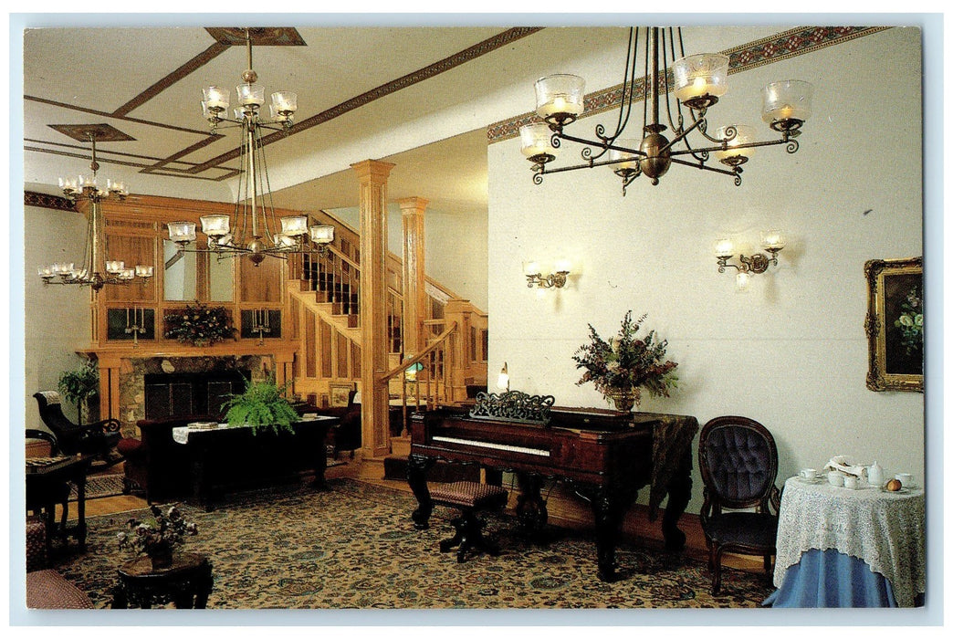 c1950's Golden Rose Hotel Lobby & Restaurant Central City Colorado CO Postcard