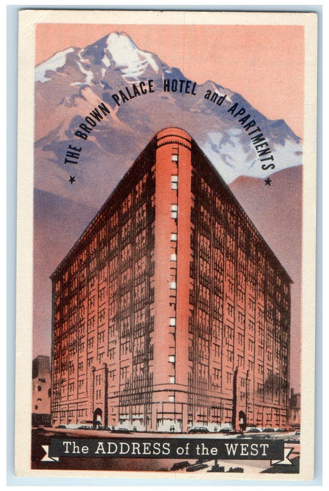 c1920's The Brown Palace Hotel & Restaurant Building Denver Colorado CO Postcard