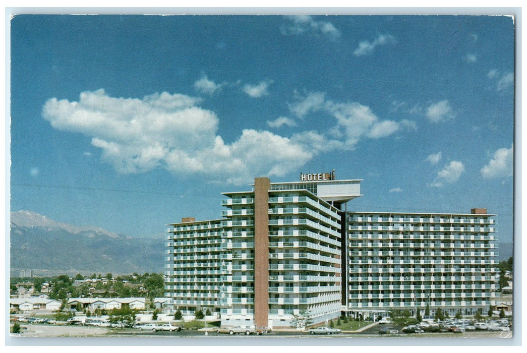 c1950's The Satellite Hotel & Restaurant Building Colorado Springs CO Postcard