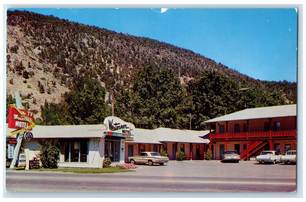 c1950's The Western Motel & Restaurant Glenwood Springs Colorado CO Postcard
