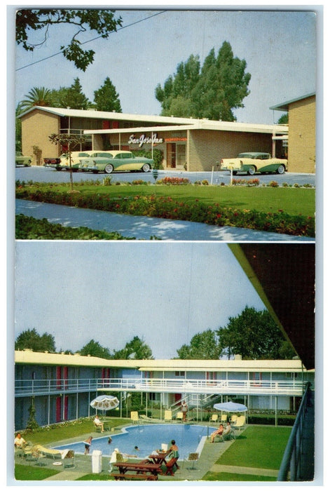 c1950 San Jose Inn Hotel Restaurant The Alomeda San Jose California CA Postcard