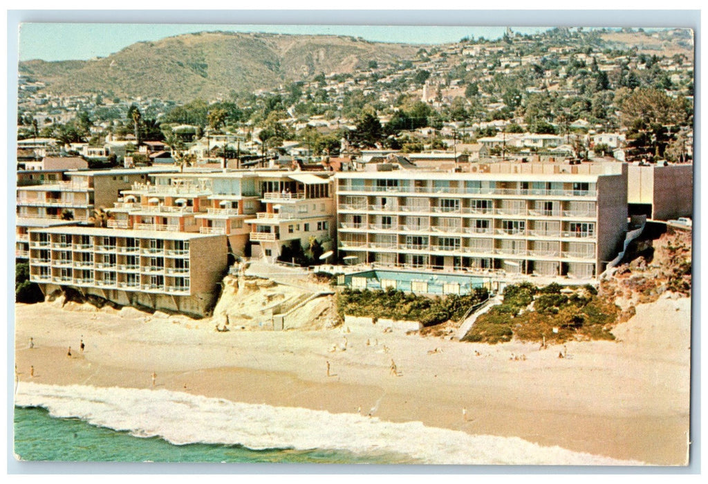c1950 Surf & Sand Hotel Restaurant Shoreline Laguna Beach California CA Postcard