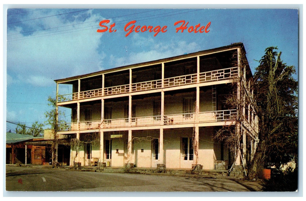 c1950's St. Gorge Hotel Building Restaurant View Volcano California CA Postcard