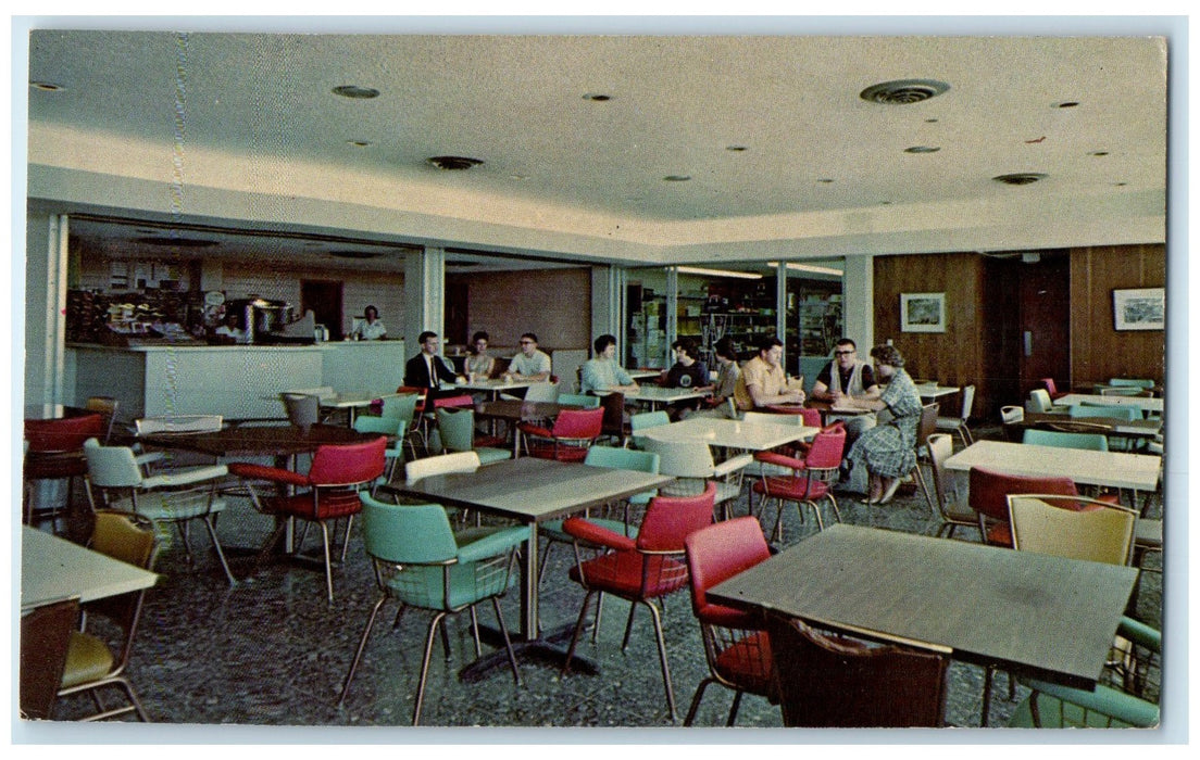 c1950's Snack Bar Canteen Southwestern College View Winfield Kansas KS Postcard