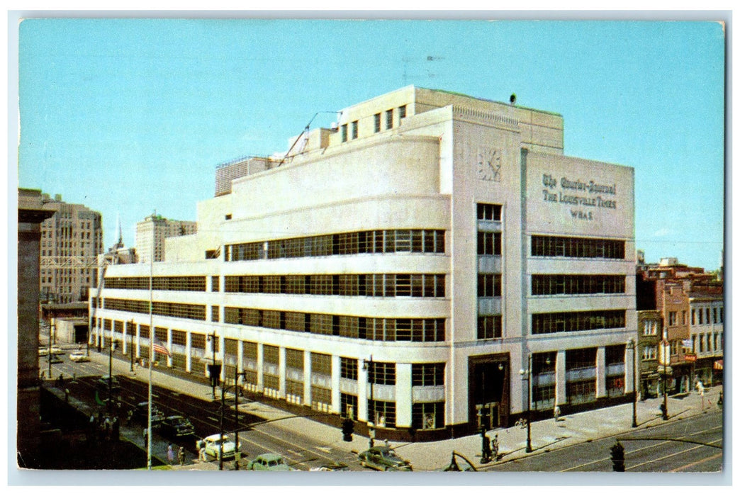 1963 The Courier Journal & Times Building Street Louisville Kentucky KY Postcard