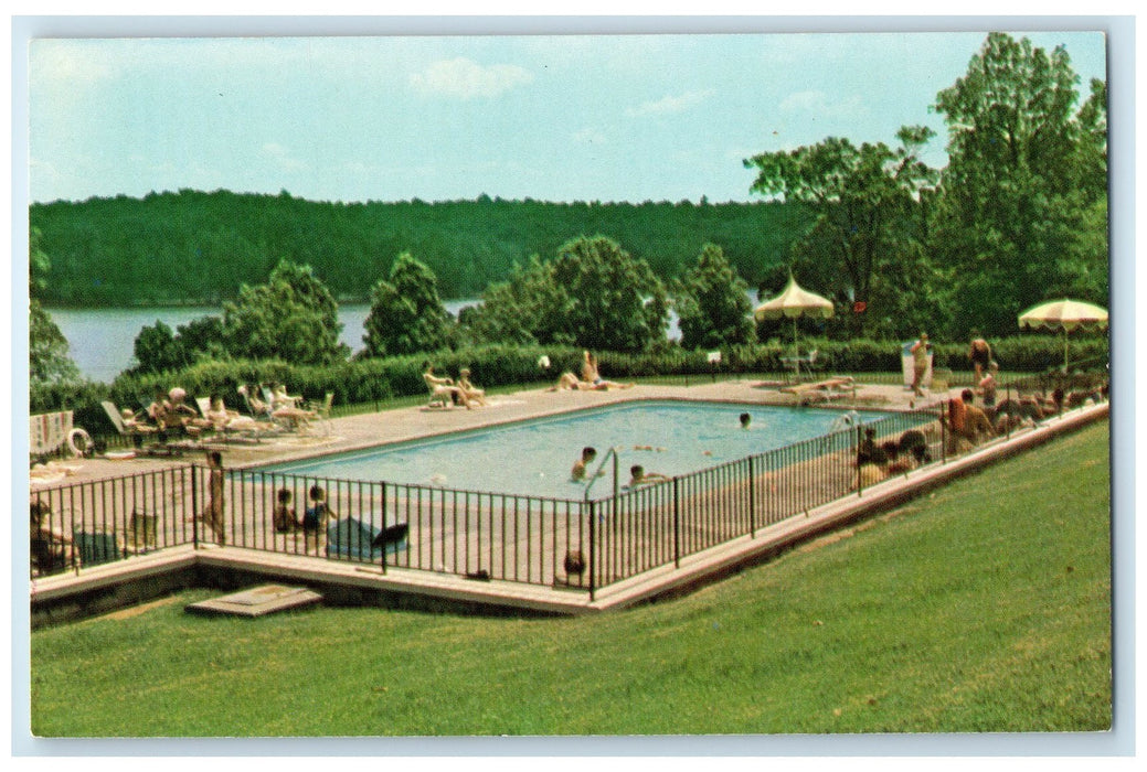 c1950's Swimming Pool Kenlake State Resort Park View Hardin Kentucky KY Postcard