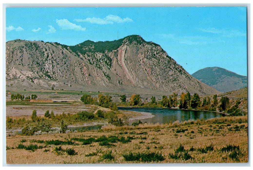 c1950's Devil's Slide Yellowstone National Park View Gardner Montana MT Postcard